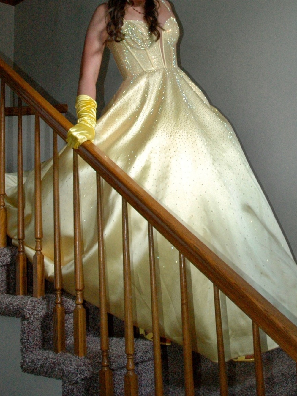 Yellow prom dress